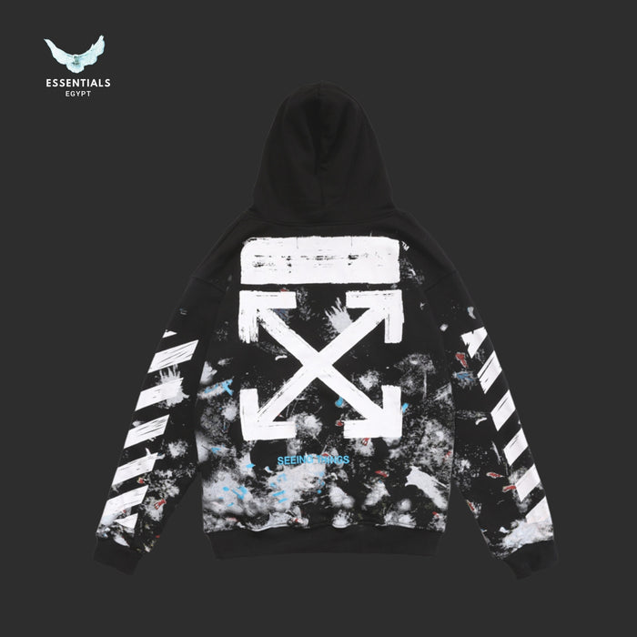 Off-White Paint Splatter Seeing Things Hoodie