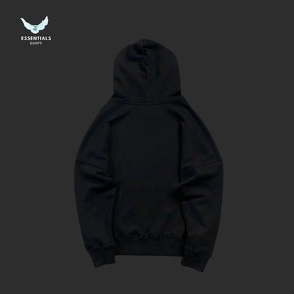 Palm Angels Monogram Knit Hoodie in black with white front monogram