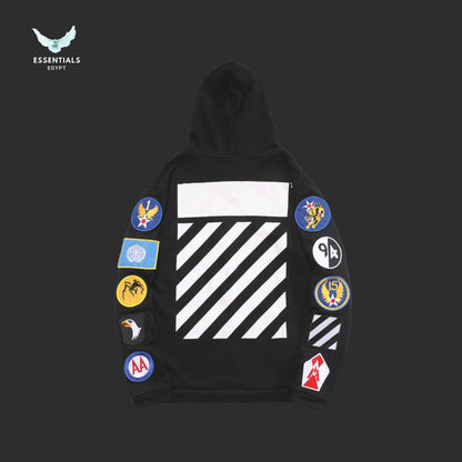 Off-White Patch Zip Hoodie