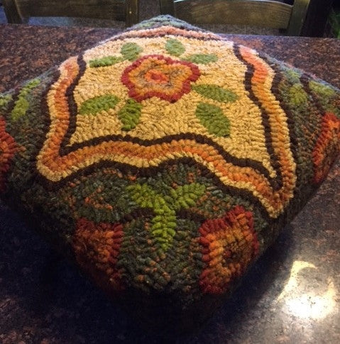 Pattern with UNCUT Wool Kits for stools