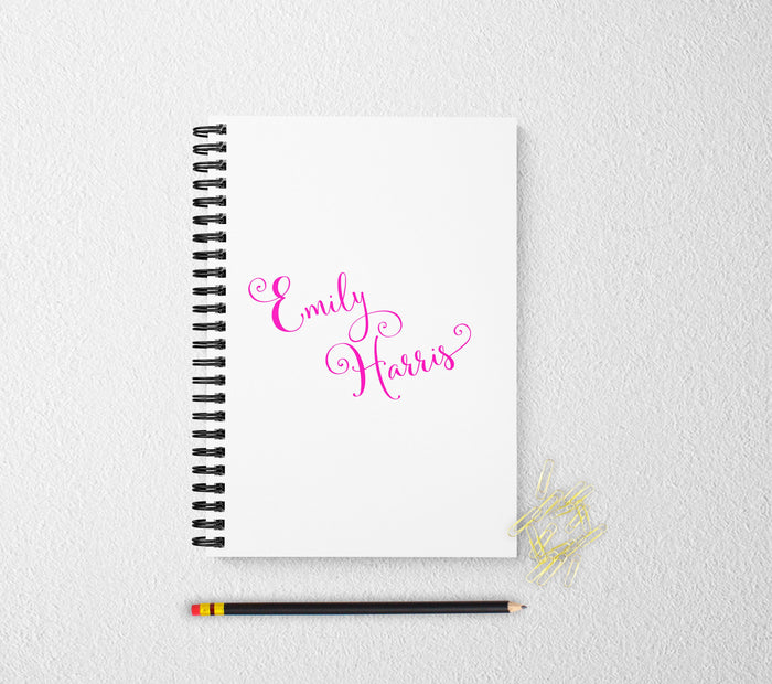 Personalized notebook journal for women