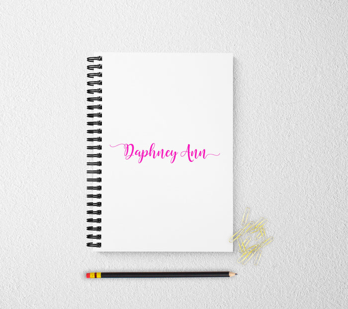 Personalized notebook journal for women