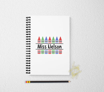 Personalized notebook teachers