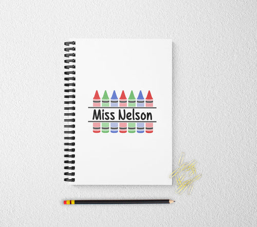 Personalized notebook teachers