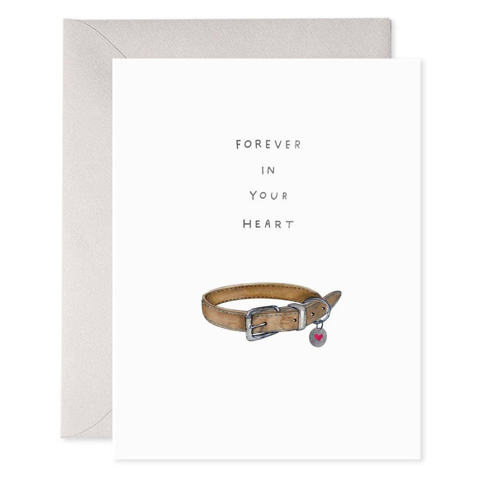 Pet Collar Sympathy Card