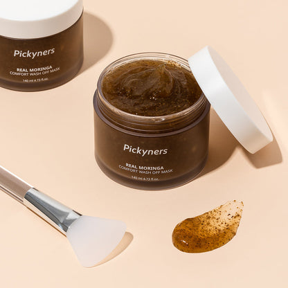 [ Pickyners ]  Real Moringa Comfort Wash-Off Mask