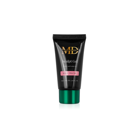 Black tube of MD Sculpt Gel on a white background