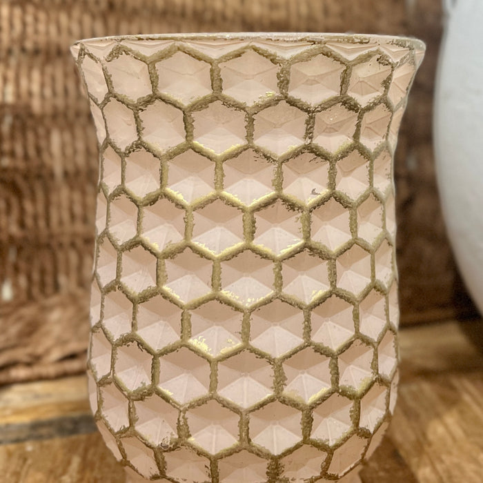 Pink Textured Vase