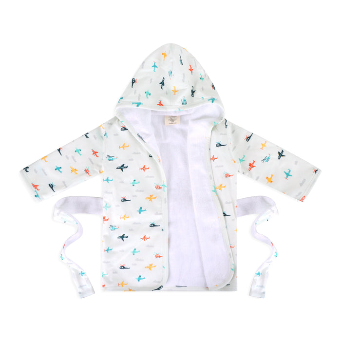 Planes Baby Bathrobe Open (Organic Jersey)