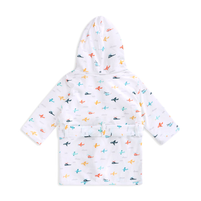 Planes Baby Bathrobe Back (Organic Jersey)
