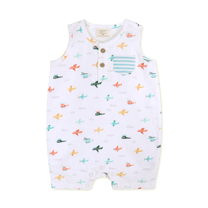 Planes Baby Romper (Organic Muslin)