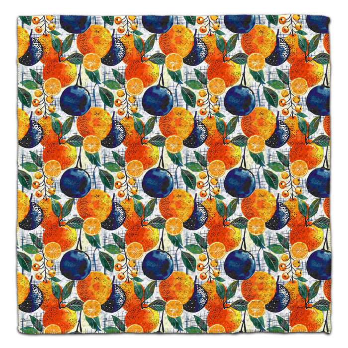 Plum & Orange Waffle Weave Washcloth