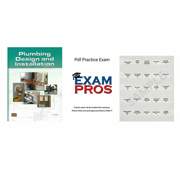 Plumbing Design and Installation Fourth Edition