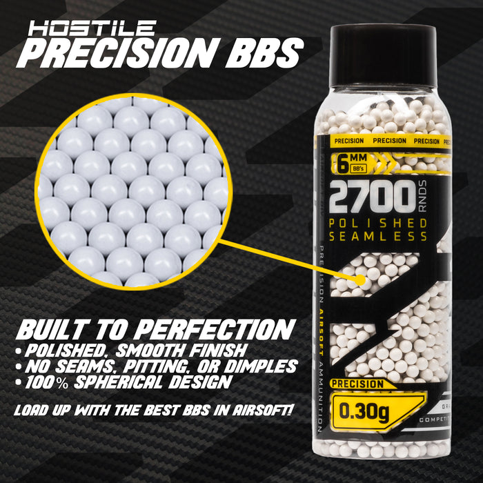 Precision .30g BB's - 2700ct - White