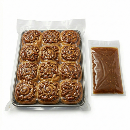 Precooked Cinnamon Rolls | Frosted and Pecan | 24 Rolls | Stacy Lynn's Baking Company | Shipping Included