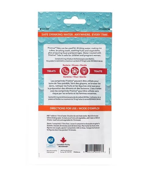 Pristine® Water Treatment Tabs