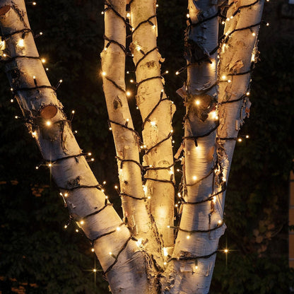Pro Connect 15m 150 Warm White Connectable String Lights Black Cable