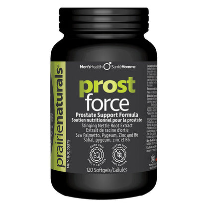 Bottle of Prairie Naturals Prost Force 120 Softgels