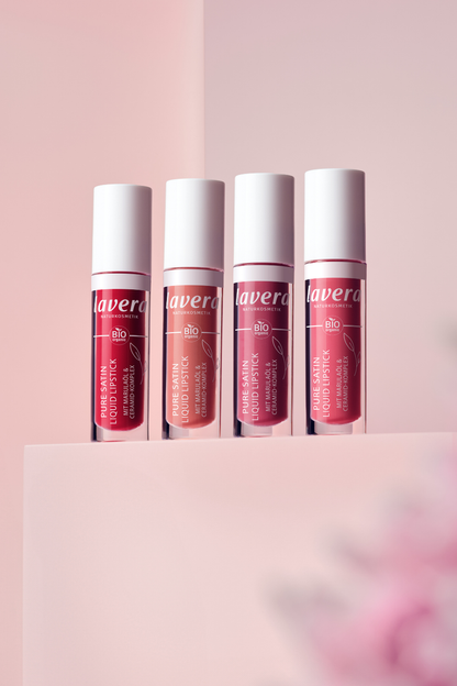 lavera Pure Satin Liquid Lipstick -Poppy Red 01-