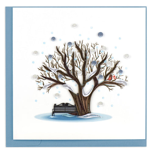 Quilling Card - Winter Tree