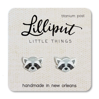 Raccoon Stud Earrings
