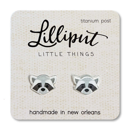 Raccoon Stud Earrings