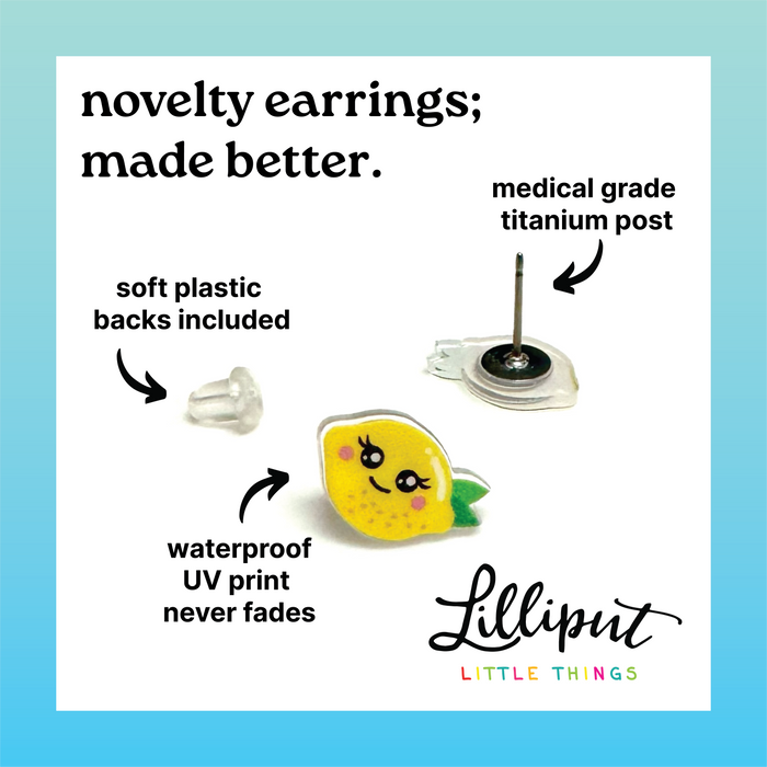 Raccoon Stud Earrings