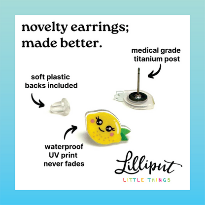 Raccoon Stud Earrings