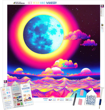 Radiant Psychedelic Moon