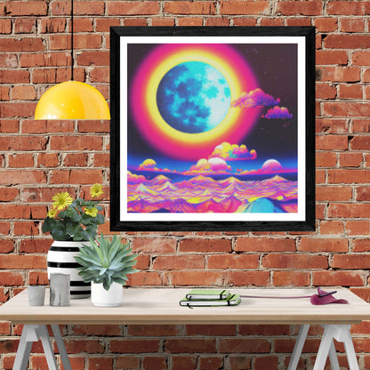 Radiant Psychedelic Moon