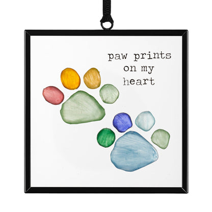 Rainbow Pawprints Suncatcher