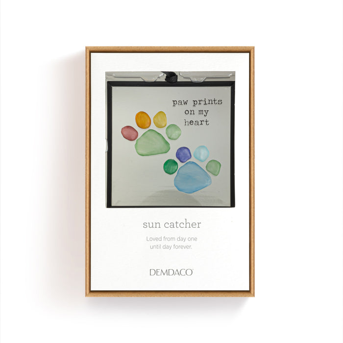 Rainbow Pawprints Suncatcher