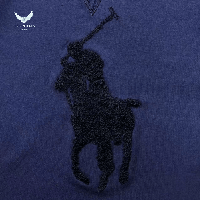 Ralph Lauren Big Pony Sweatshirt – White & Navy - ESSENTIALS EGYPT