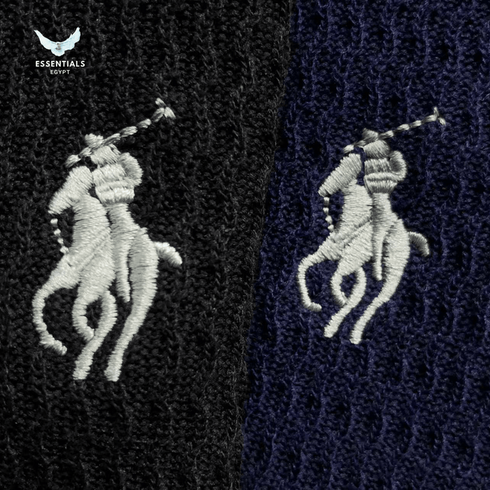Ralph Lauren Button T-Shirt – Knit Texture Edition - ESSENTIALS EGYPT