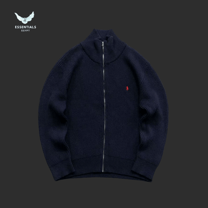 Ralph Lauren Cable Knit Sweatshirt – Cream & Grey - ESSENTIALS EGYPT