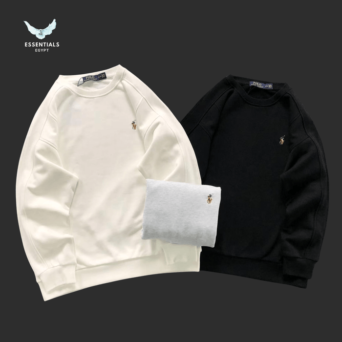 Ralph Lauren Essential Crewneck – Black & White - ESSENTIALS EGYPT