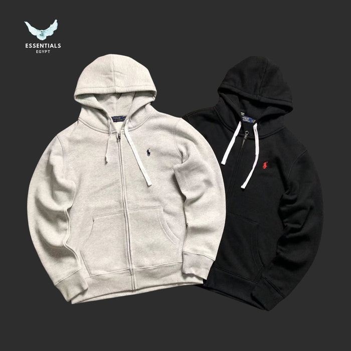 Ralph Lauren Hoodie – Light Grey Classic Edition - ESSENTIALS EGYPT