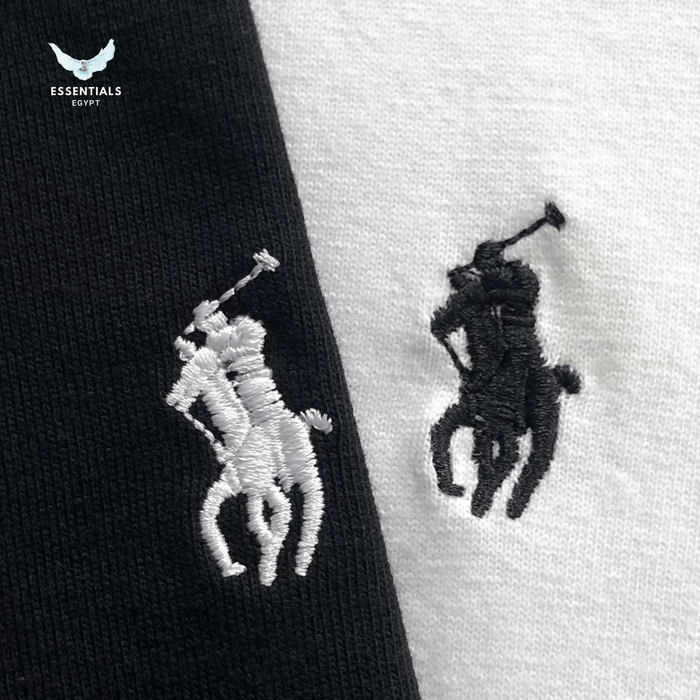 Ralph Lauren Long Sleeve Tee – Classic Black & White - ESSENTIALS EGYPT