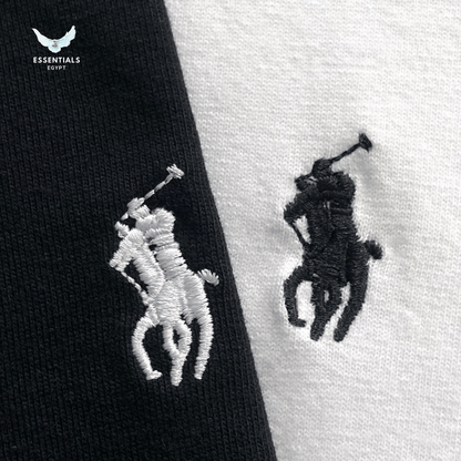 Ralph Lauren Long Sleeve Tee – Classic Black & White - ESSENTIALS EGYPT