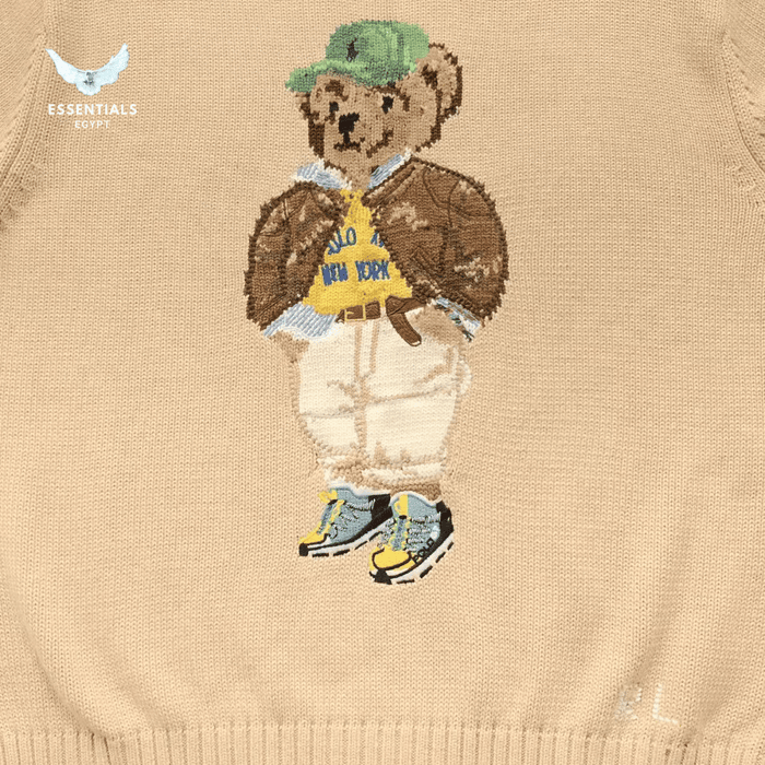 Ralph Lauren Polo Bear Sweater – Beige Knit - ESSENTIALS EGYPT