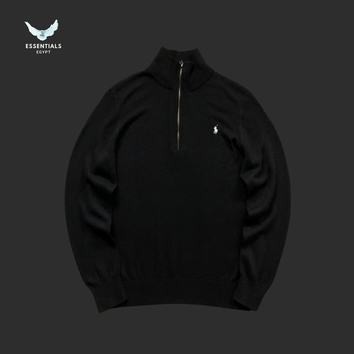 Ralph Lauren Sweatshirt – Half - Zip Polo Logo - ESSENTIALS EGYPT