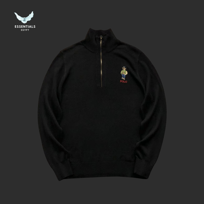 Ralph Lauren Sweatshirt – Polo Bear Half - Zip - ESSENTIALS EGYPT