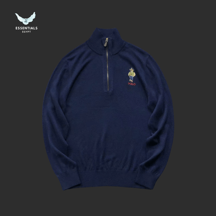 Ralph Lauren Sweatshirt – Polo Bear Half - Zip - ESSENTIALS EGYPT