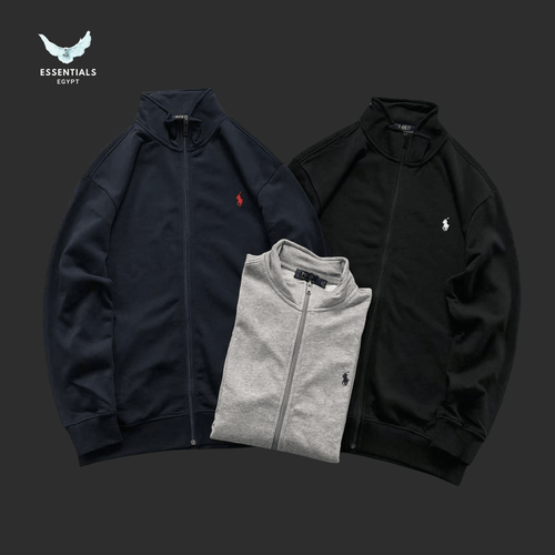 Ralph Lauren Sweatshirt – Zip - Up Track Logo - ESSENTIALS EGYPT
