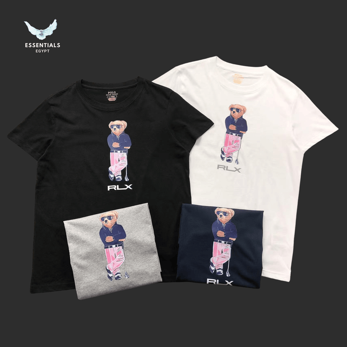 Ralph Lauren T-Shirt – RLX Bear with Pink Pants - ESSENTIALS EGYPT