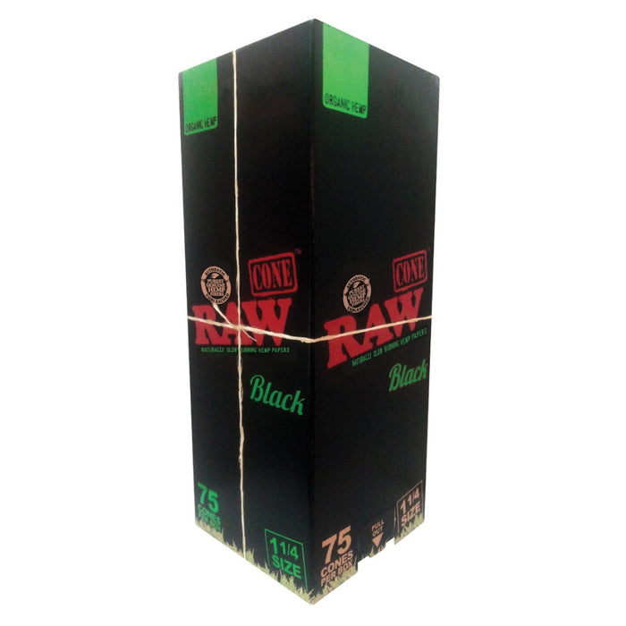 RAW Black Organic Hemp Cones 75ct