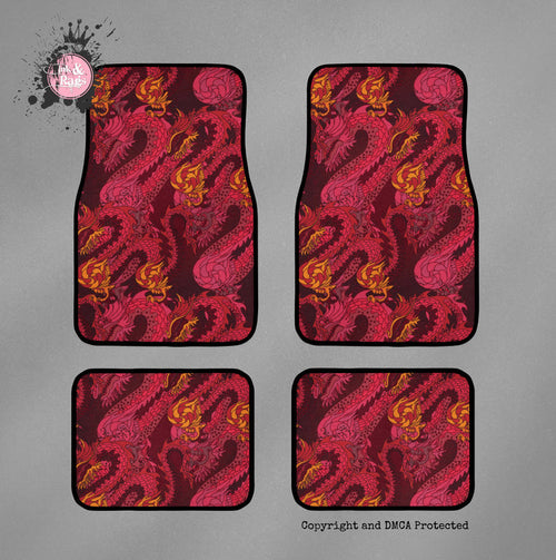 Red Dragon Car Mats