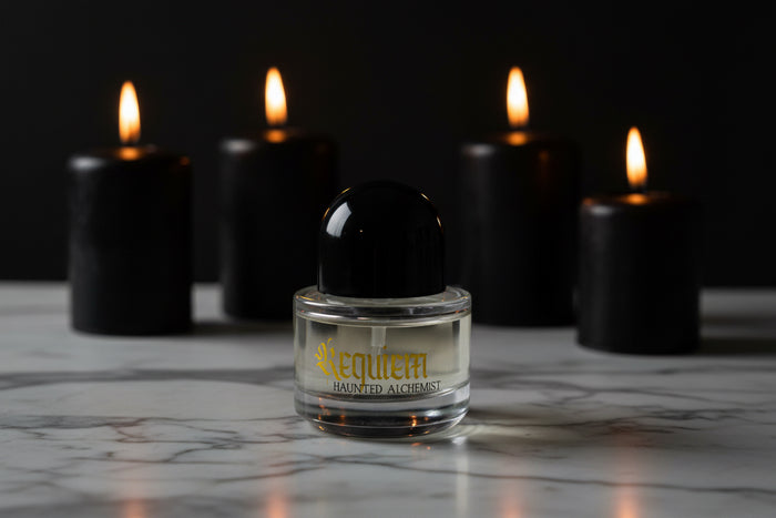 requiem gothic perfume bottle by The Haunted Alchemist