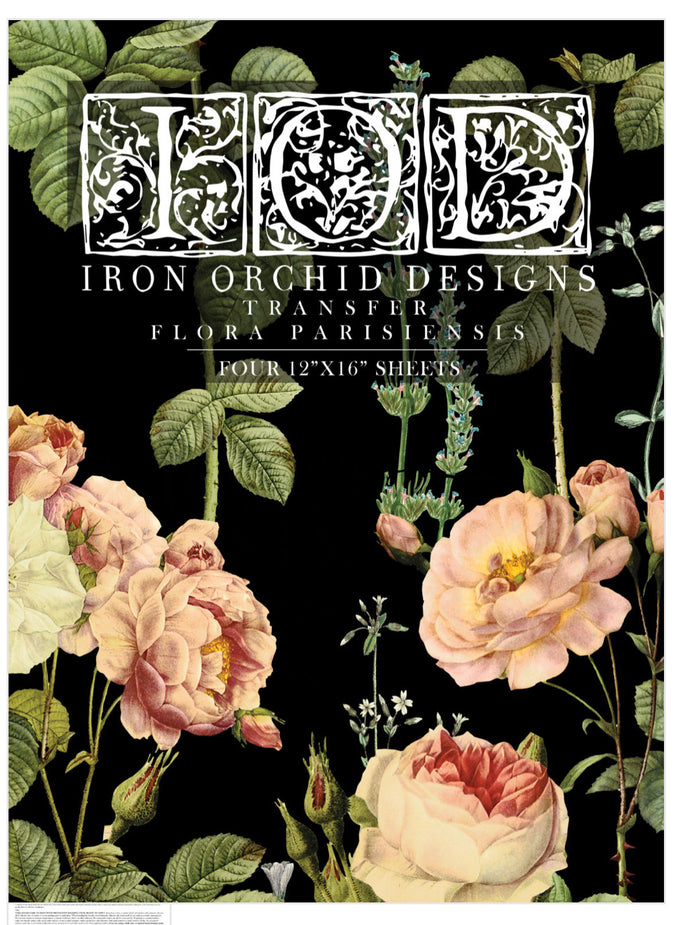 RETIRED Flora Parisiensis IOD Transfer 12×16