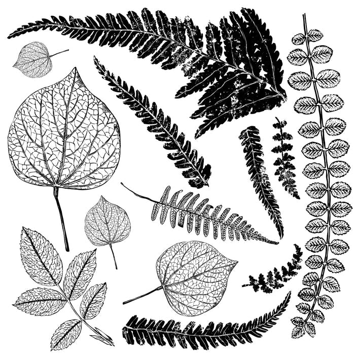 RETIRED Fronds Decor IOD Décor Stamp